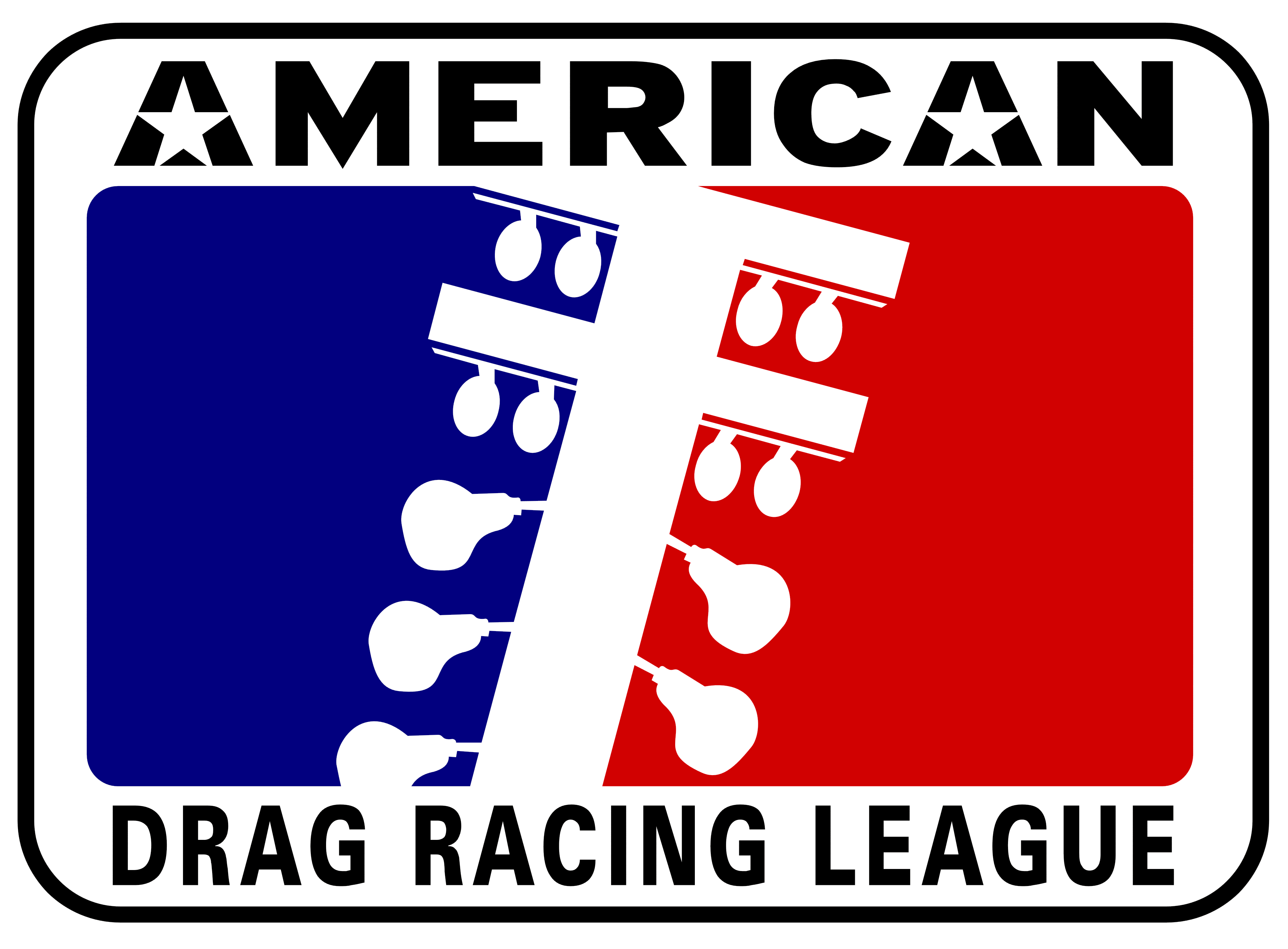 American Drag Racing League logo, logotype