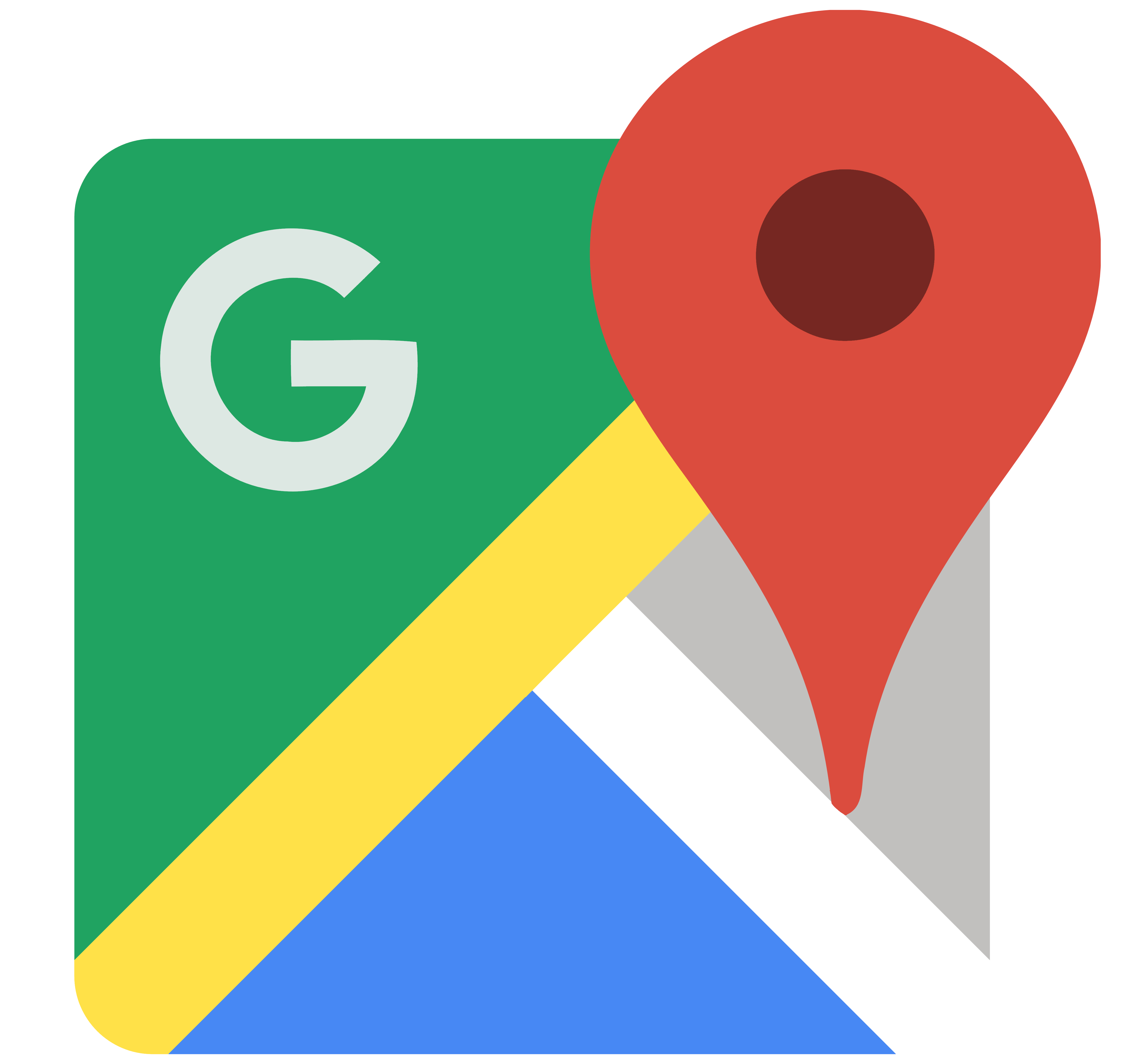 Google Maps logo, logotype