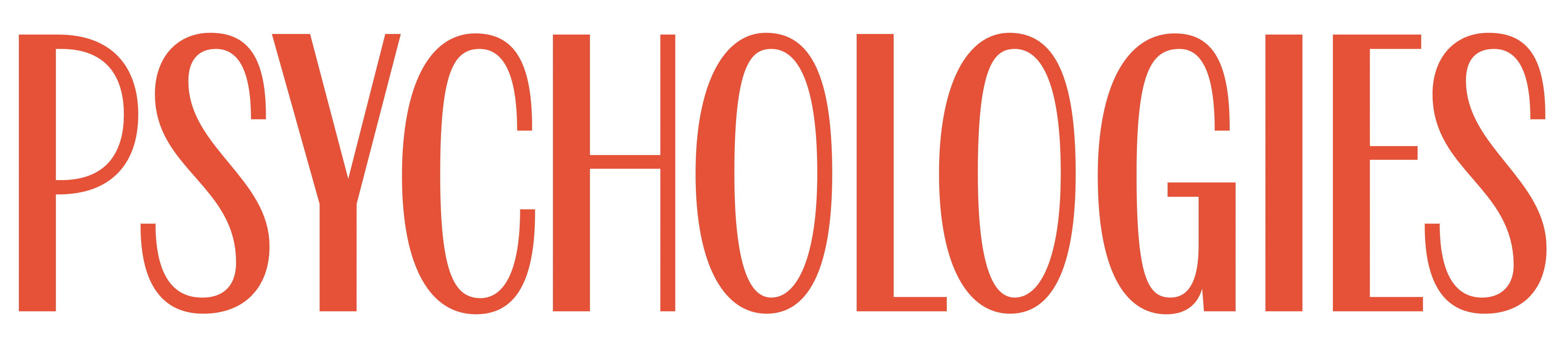 Psychologies logo, logotype