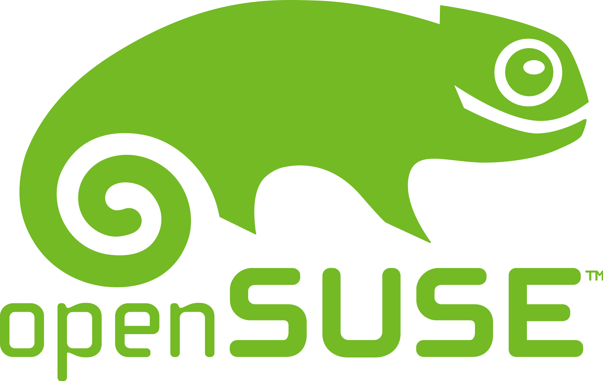 Open suse Linux logo, logotype