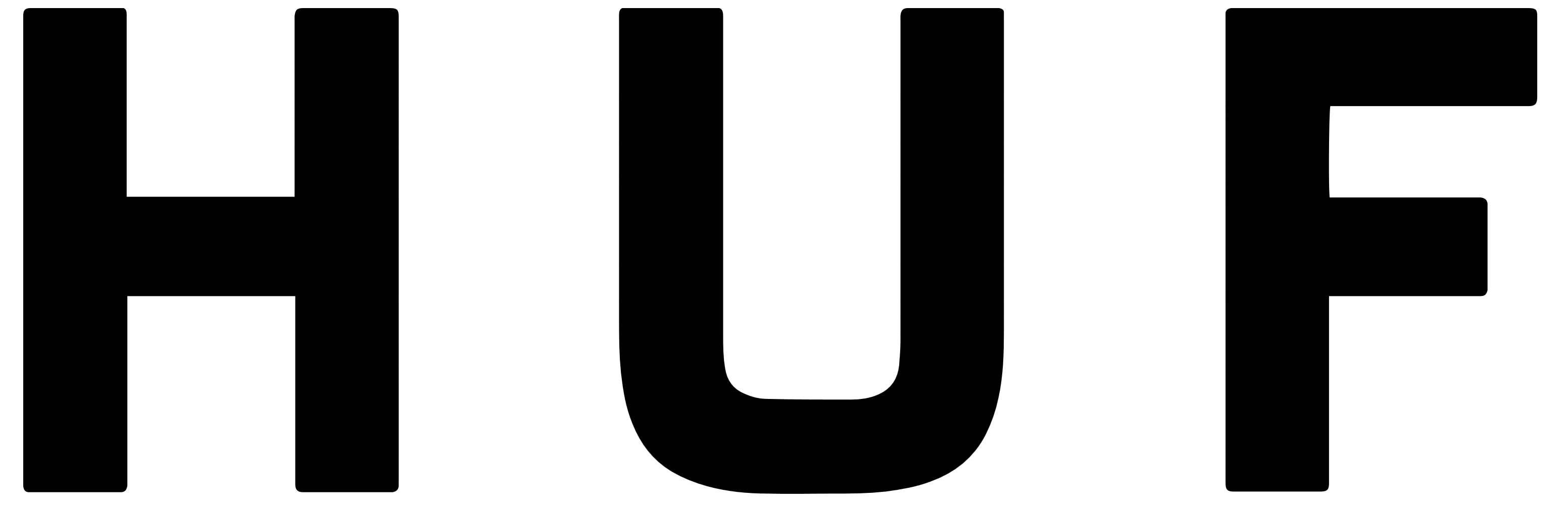 HUF logo, logotype