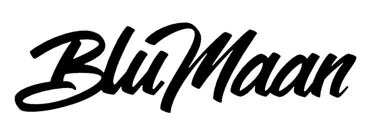 BluMaan logo, logotype