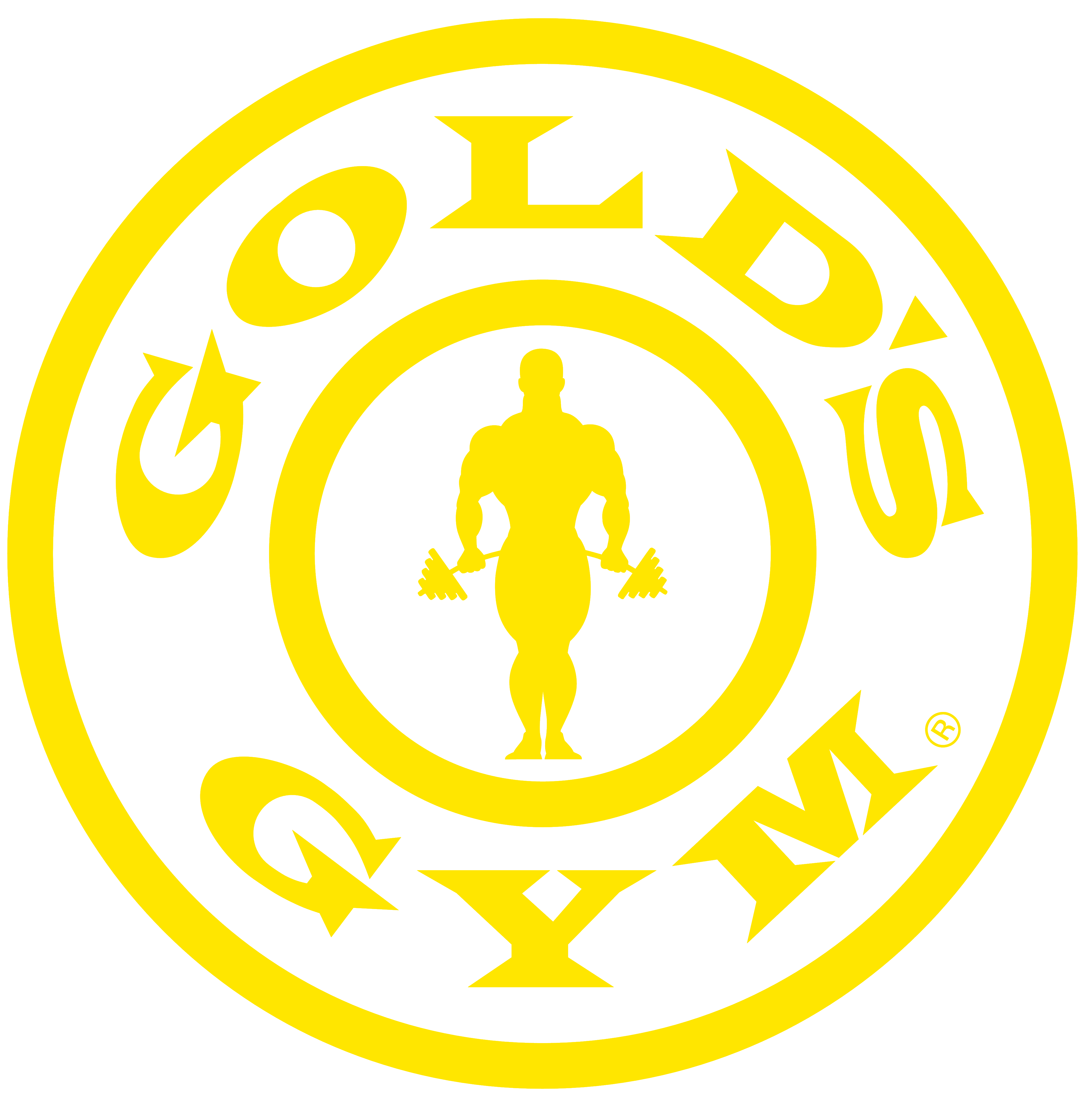 Gold’s Gym logo, logotype