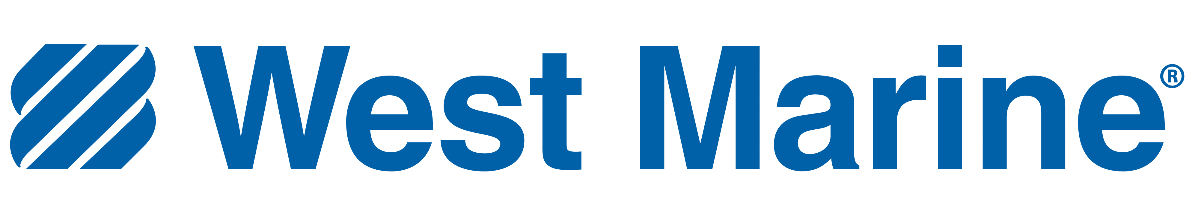 West Marine logo, logotype