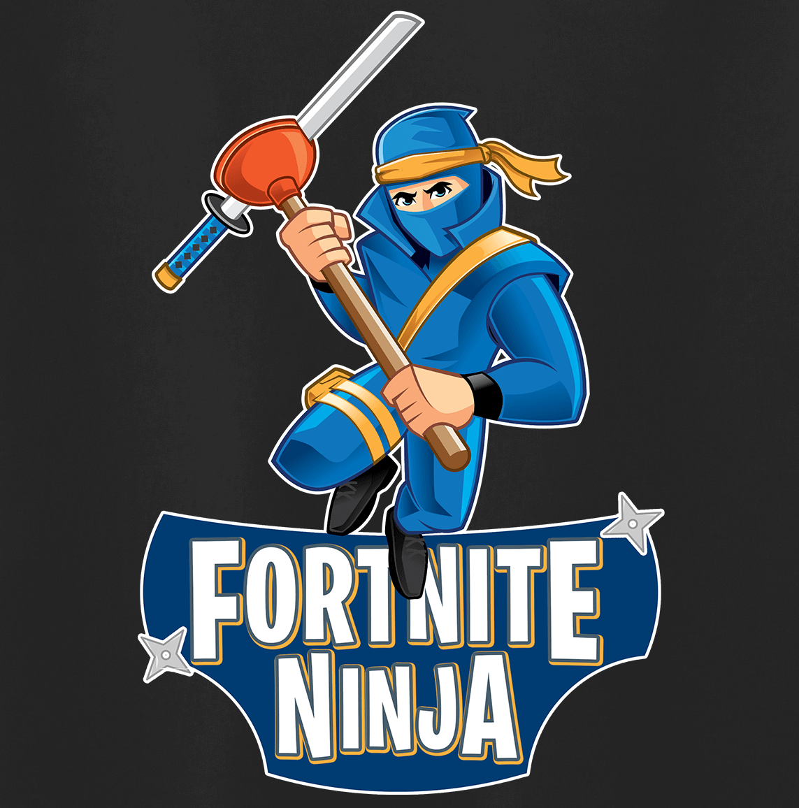 Ninja Fortnite logo, logotype