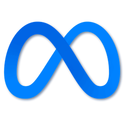 Meta Facebook logo, logotype